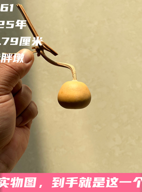 A1761高2.79厘米2025年精品手捻矮桩磨盘梨墩胖墩葫芦