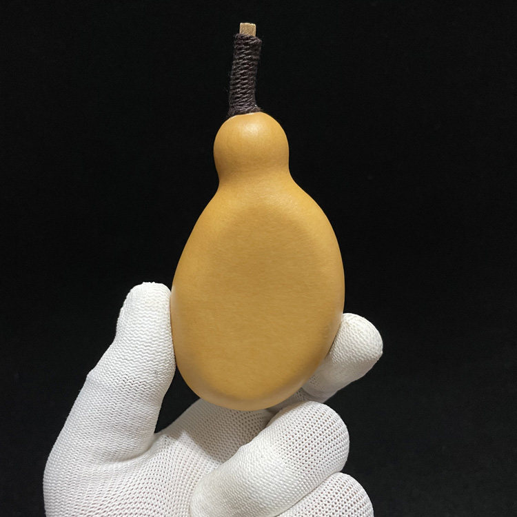 A703高8.75厘米2023年精品鸡腿瓶子范制夹板天然手捻文玩葫芦把件