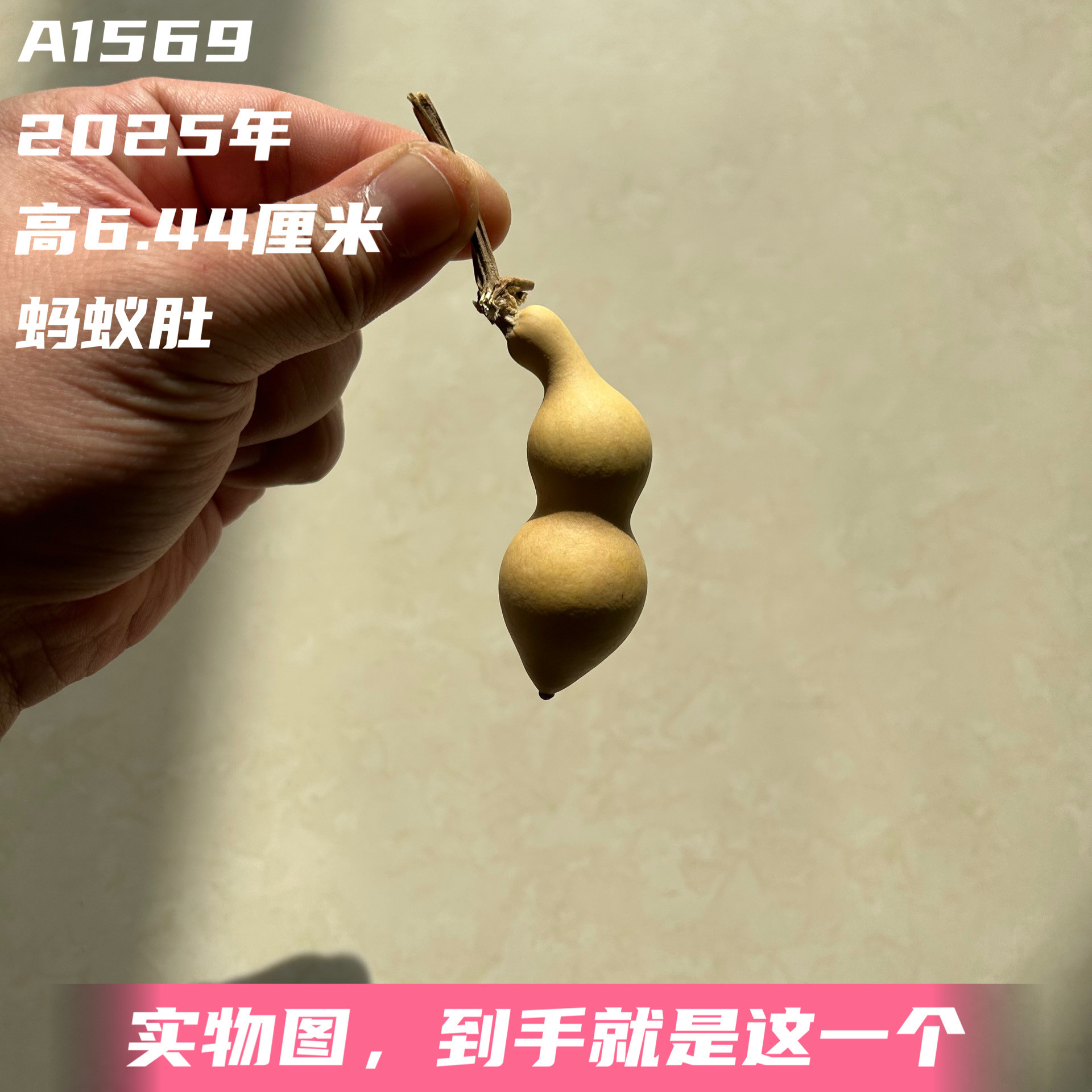 A1569高6.44厘米2025年精品手捻粗翻嘴尖肚蚂蚁肚葫芦