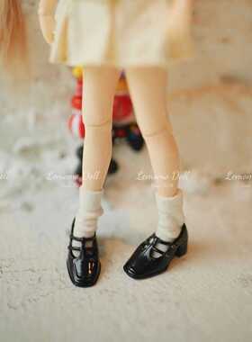 Blythe小布娃鞋娃用配件玩具OB22/24/猫猫体MMK复古方头玛丽珍鞋