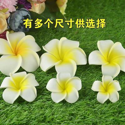 鸡蛋花头饰仿真花DIY发夹发卡女士头花沙滩朵发饰花批發花夹子