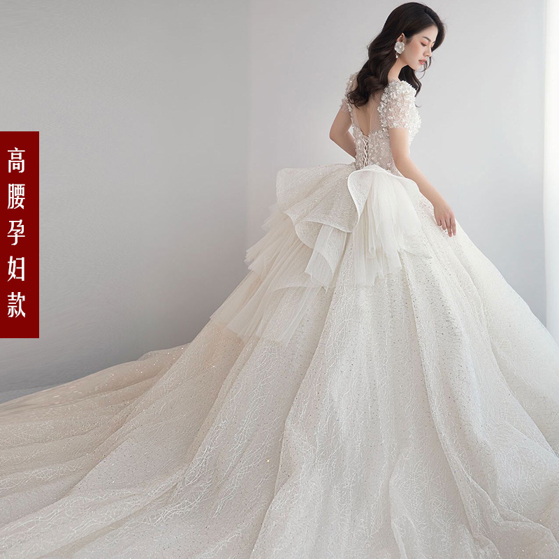  Pregnant women's tailing model (unproving single wedding dress)+L   + $15.71 