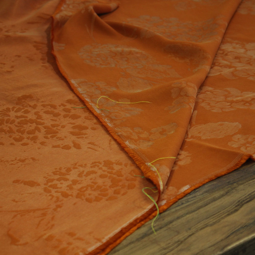 瓦娜铜氨丝裙袍国风提花服装布料