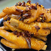 云南糊辣子鸡脚鸡胗鸡翅尖麻辣香辣二中糊辣子鸡爪鸡胃即食零食