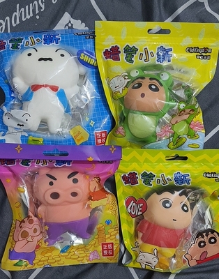 蜡笔小新捏捏乐正版授权解压玩具礼品周边不理不理左卫门
