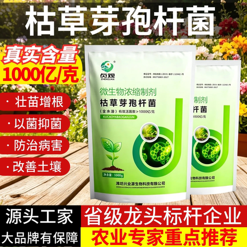 1000亿/克枯草芽孢杆菌有机肥料