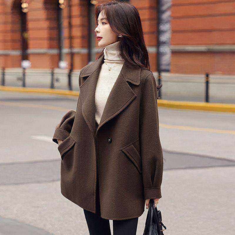 时尚毛呢大衣女宽松2026韩版新款夹棉呢子上衣气质保暖外套,女装/女士精品,大码呢大衣,淘宝优惠券,粉丝福利购,淘宝优惠卷