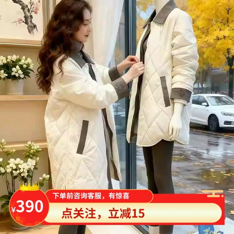 今年超火菱格棉服外套女2025冬季新款高级感宽松休闲百搭保暖大衣,女装/女士精品,棉衣/棉服,淘宝优惠券,粉丝福利购,淘宝优惠卷