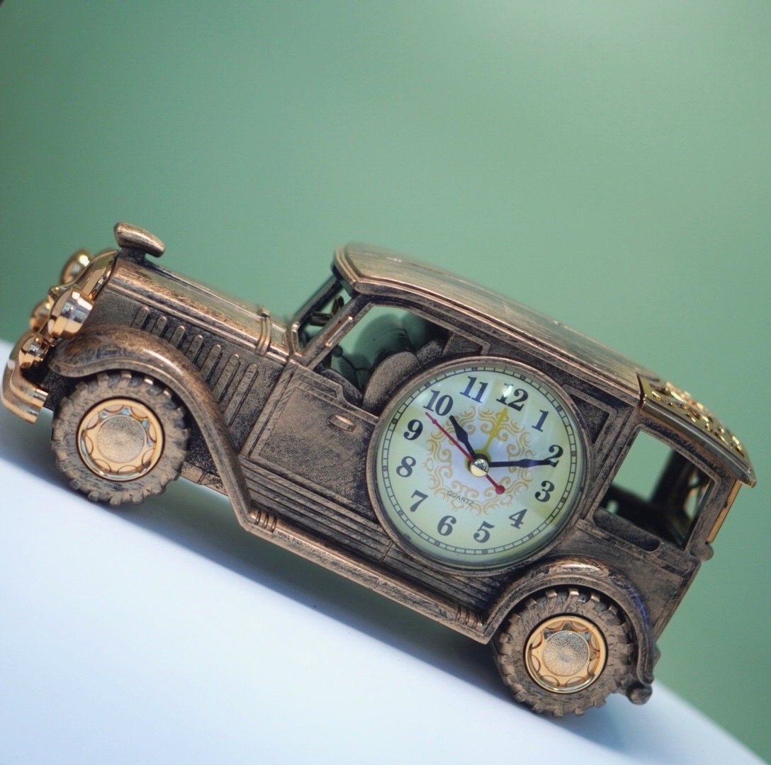 创意复古老爷车闹钟学生初中儿童生日礼物卧室床头时钟桌面小摆件,家居饰品,台钟/闹钟,淘宝优惠券,粉丝福利购,淘宝优惠卷