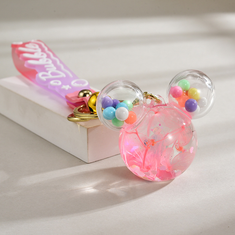 钥匙扣书包挂件流沙瓶钥匙扣