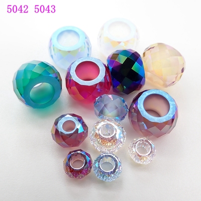 施华洛5042转运珠5043车轮珠通孔