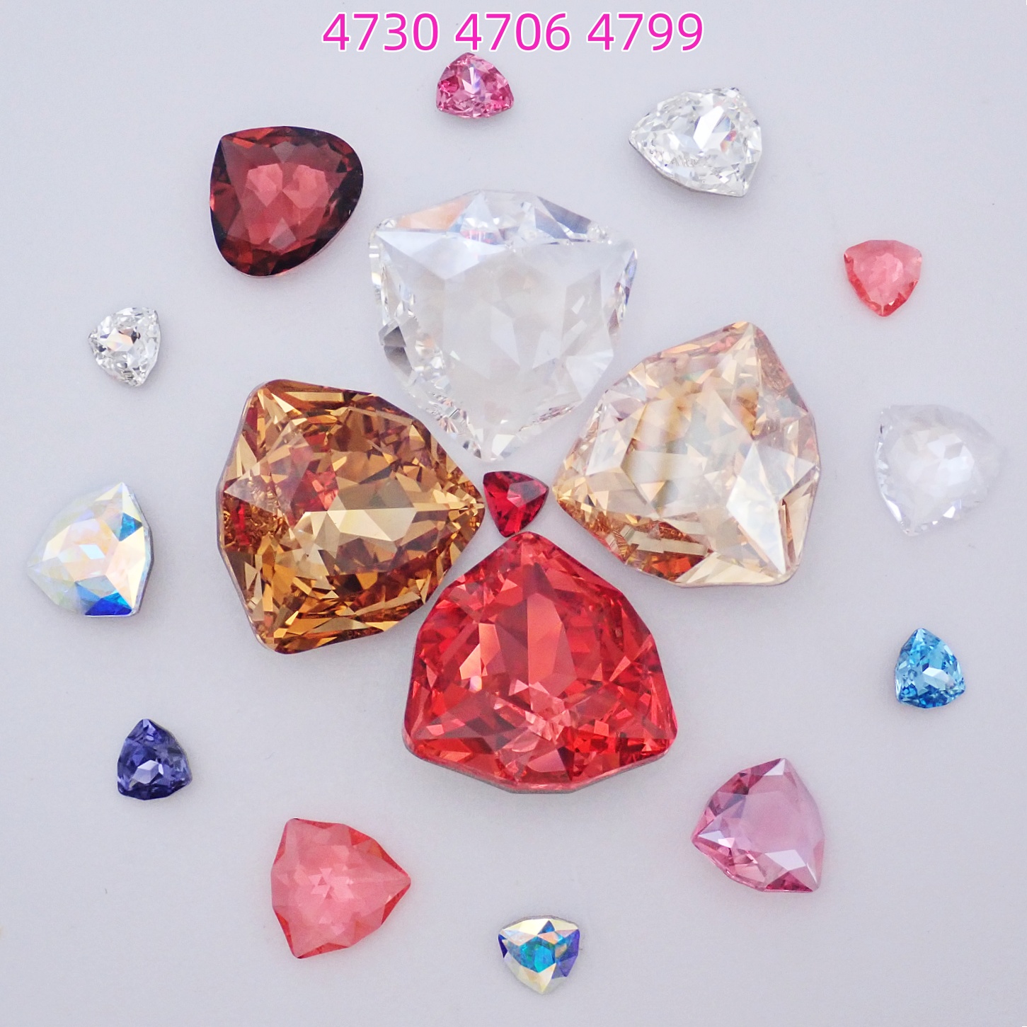 施华洛4706肥三角美甲钻材料包