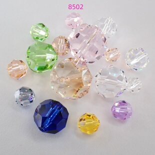 正品施华洛串珠8502通孔地球珠灯光球珠DIY手工饰品配件材料包