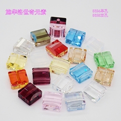 奥地利施华洛5624 5625阶梯扁方糖冰糖串珠DIY手工饰品配件材料包