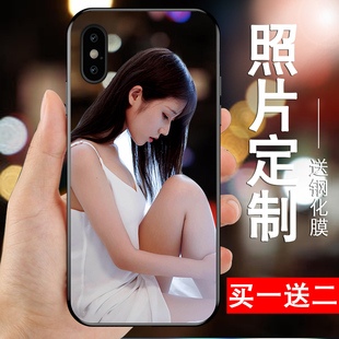 i7潮p i8全包se2 适用iphonexsmax定制手机壳xs苹果x玻璃xr任机型11pro男s女6plus套8p防摔6s硅胶plus个性