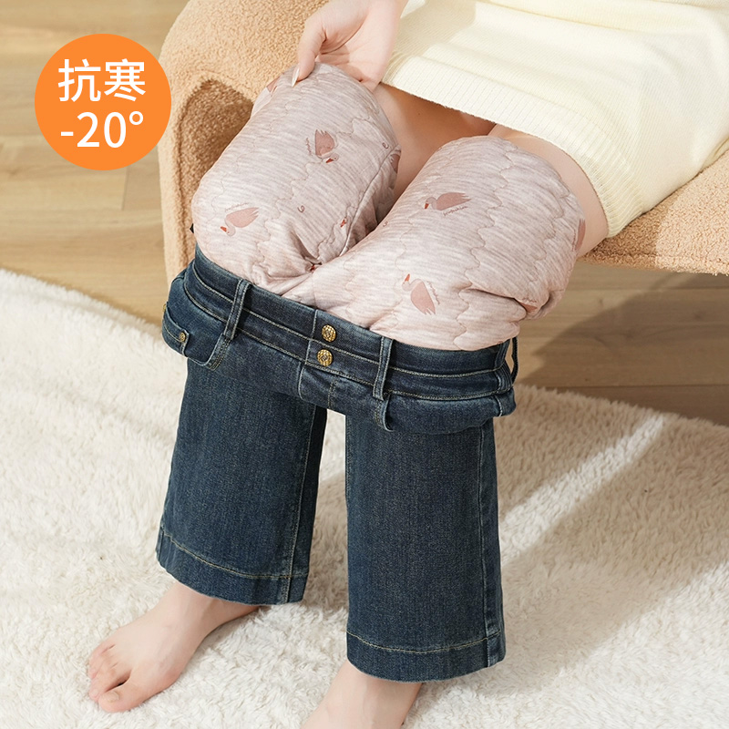 可穿零下20°C加厚牛仔棉裤