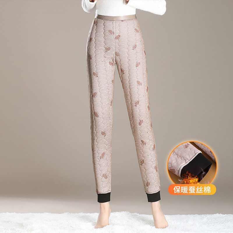 保暖内搭高品质蚕丝棉裤女冬季新款加棉加厚高腰显瘦松紧腰围长裤,女装/女士精品,棉裤/羽绒裤,淘宝优惠券,粉丝福利购,淘宝优惠卷