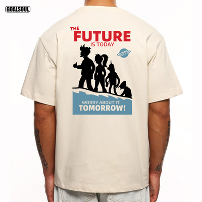飞出个未来 T恤 FUTURAMA动漫潮牌美式复古宽松休闲 纯棉 短袖