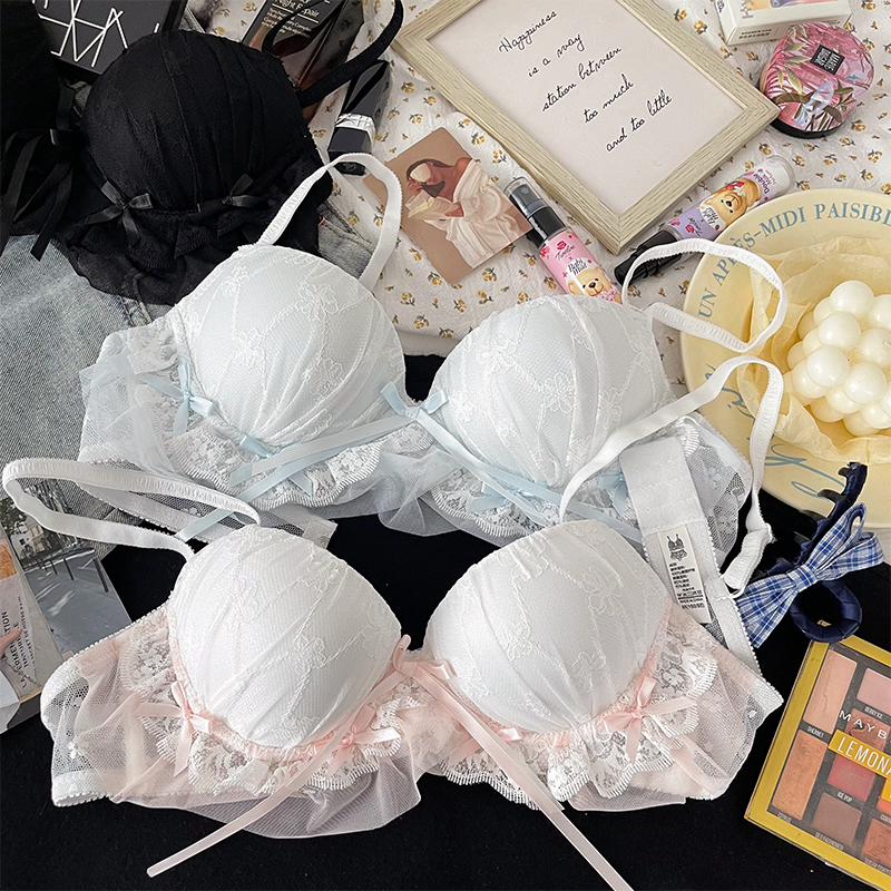 日系纯欲少女小胸聚拢内衣文胸罩