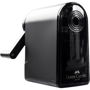 德国辉柏嘉素描削笔器美术生专用手动铅笔耐用卷笔学生手摇削笔彩铅速写削笔器耐用炭笔专业便携彩色