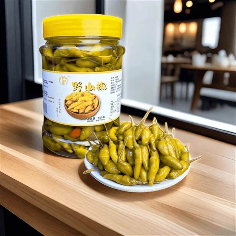 拌饭婆广西野山椒酸辣泡椒酸菜烤鱼佐料小米辣下饭大瓶装