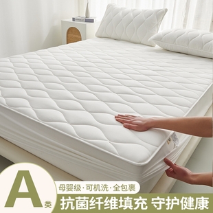 A类抗菌夹棉床笠单件2025新款床罩防尘榻榻米床褥垫席梦思保护套