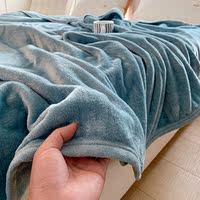 Blanket, coral fleece, air conditioning blanket, bed sheet fleece blanket, summer thickened flannel sofa blanket, office nap cover blanket thumbnail 3