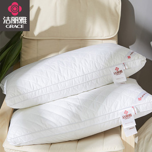 19.8元包邮 洁丽雅 全棉枕芯 低枕 48*74cm 1050g