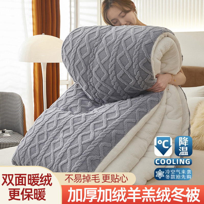 羊羔绒被子加厚保暖塔芙绒冬被棉被冬天宿舍单人学生冬季被褥被芯,床上用品,化纤被,淘宝优惠券,粉丝福利购,淘宝优惠卷