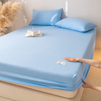 A mother and baby grade washed cotton bed cover, single solid color bedspread, three-piece set, Simmons mattress protection cover, anti-slip bed sheet thumbnail 8