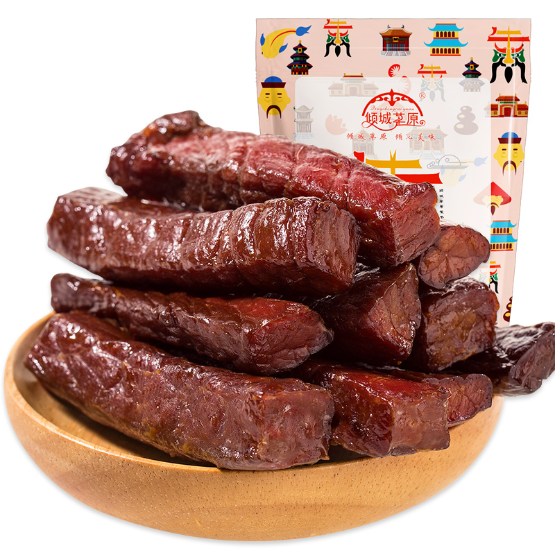牛肉干 内蒙古风干手撕牛肉干正宗零食食特产小吃500g真空散装1斤(用88.1元券)