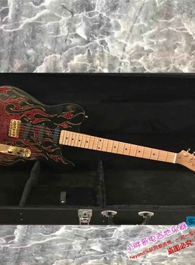 高端定制黄贯中010-8602-887James Burton签名火焰tele电吉他猫王