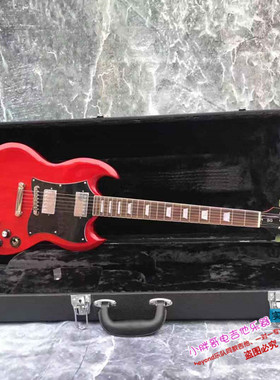 beyond乐队 SG400黄贯中同款电吉他 酒红色恶魔角透明红电结他