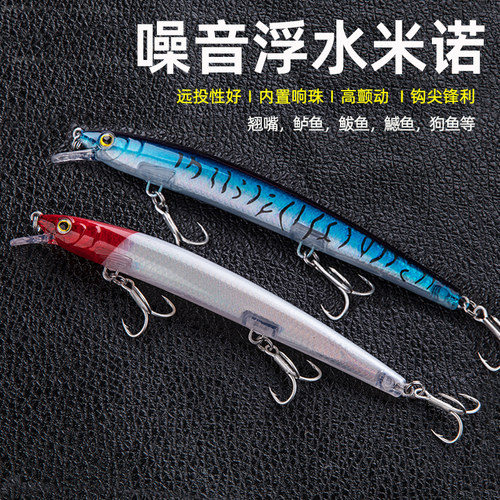 路亚饵远投米诺内镭射噪音假饵