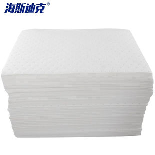 海斯迪克HKLY-201吸油棉(100片)应急吸油垫吸油毡工业化学品吸附