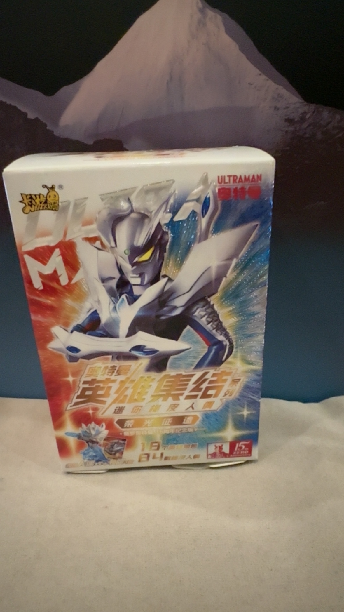 正品现货卡游-奥特曼英雄集结系列15周年纪念橡皮人偶盲盒确认款