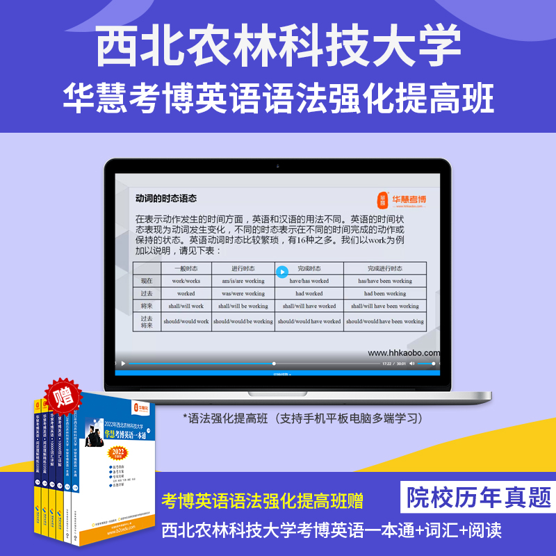 华慧课赠2026年西北农林科技大学考博英语真题+词汇10000+阅读220