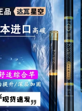日本进口高碳达瓦星空6H19调鱼竿手杆超轻超硬台钓5.4米十大名牌