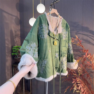 国风禅意风外套 复古气质精致独特漂亮新中式 现货 2025年秋冬新款