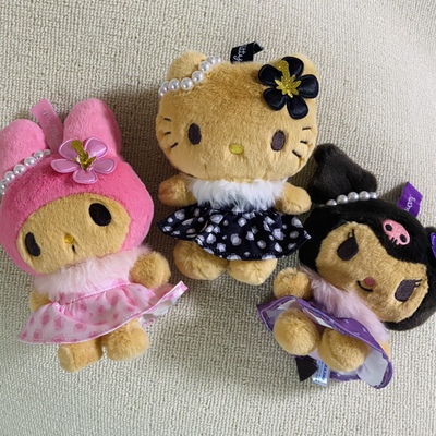 新品 hello kitty 日光浴 珍珠毛绒 挂件黑皮 库洛米 美乐蒂