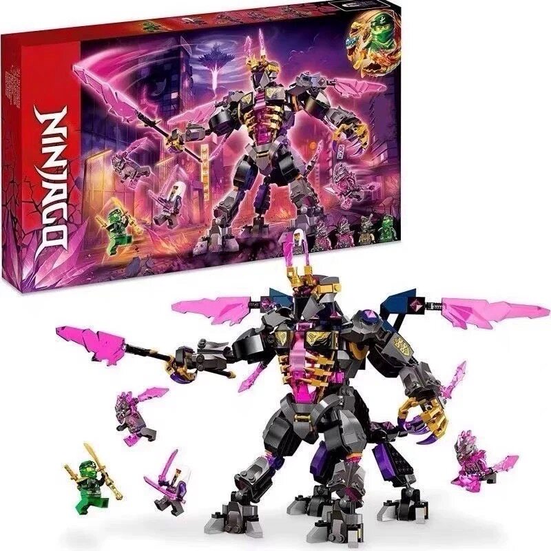 新品积木幻影忍者系列71772水晶之王机甲男孩子拼装儿童玩具礼物