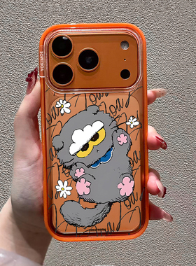 元气萌ZOA权志龙同款猫咪苹果手机壳适用17promax拍照全包16pro防摔15por新款14plus软边13可爱磁吸保护套