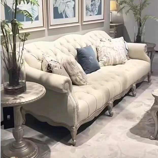 美式art沙发法式客厅图尔乐章雕花沙发4+1组合