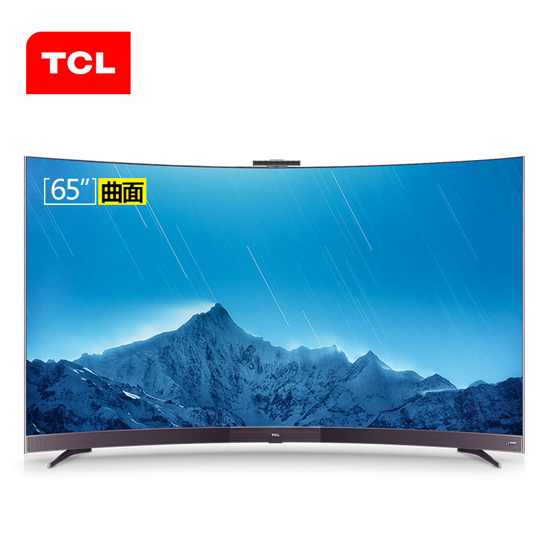 tcl 65a880c 65英寸4k曲面超薄高清人工智能网络液晶曲屏电视机