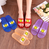 凉拖鞋 夏季 女人室内居家浴室塑料防滑软底PVC水晶透明大码 不臭脚