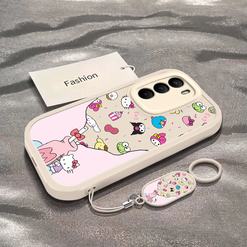 牛奶瓶凯蒂猫适用真我V70手机壳新款RMX3946全包防摔保护套卡通男女款RealmeV70S小众个性可爱ins风专用外壳