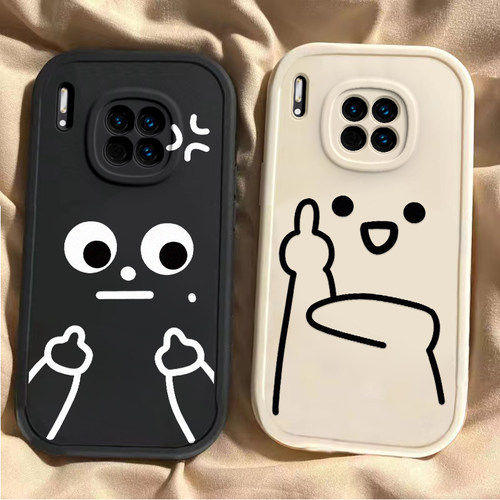适用于华为Mate30手机壳华为Mate30Pro新款TAS-AL00全包防摔保护套30EPro男女款搞怪国际友好手势专用外壳