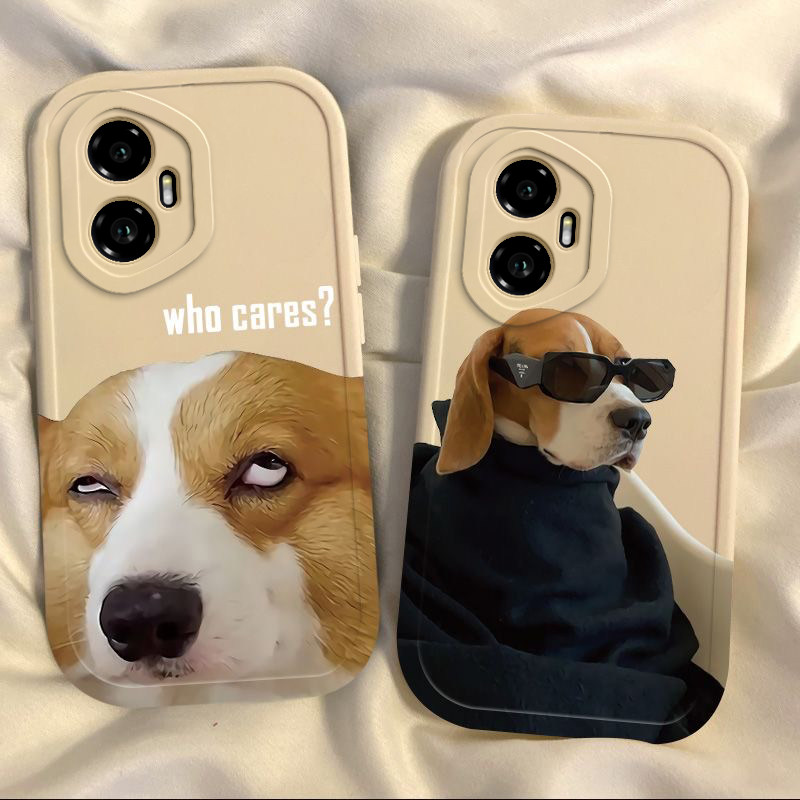 适用荣耀300手机壳全包防摔新款300Pro保护套AMM-AN00硅胶软壳300Ultra个性搞怪HONOR专用的外壳冷酷不屑狗狗