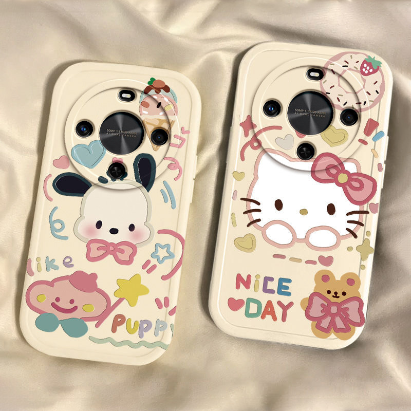 适用华为麦芒30手机壳麦芒20全包式防摔可爱简约个性麦芒A20小众新款荣耀男女情侣新款硅胶软壳凯蒂猫帕恰狗