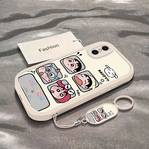 四宫格小新适用于苹果X手机壳iPhoneXSMax新款苹果XR全包防摔保护套AppleXS可爱搞怪男女款小众ins风专用外壳